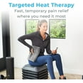 thumbnail image 2 of ® PureRelief® XL Heating Pad - 12" x 24" Electric Heating Pad for Back Pain & Cramps, 6 Heat Settings, Soft Machine Wash Fabric, Auto-Off & Moist Heat (Charcoal Gray), 2 of 8