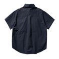 thumbnail image 4 of XDZJLR Chemises pour Hommes Style Vintage Workwear Manches Courtes Amples, 4 of 4
