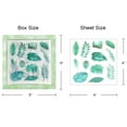 thumbnail image 7 of Wrapables Washi Scrapbooking Stickers Box Set, Green Leaves (20 Sheets), 7 of 7