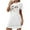 hgg133-White, variant on Ounisa Women's NIghtgown Pajamas Short Sleeve Fashion Halloween Cute Casual Printed Comfort Loose Short Nightdress