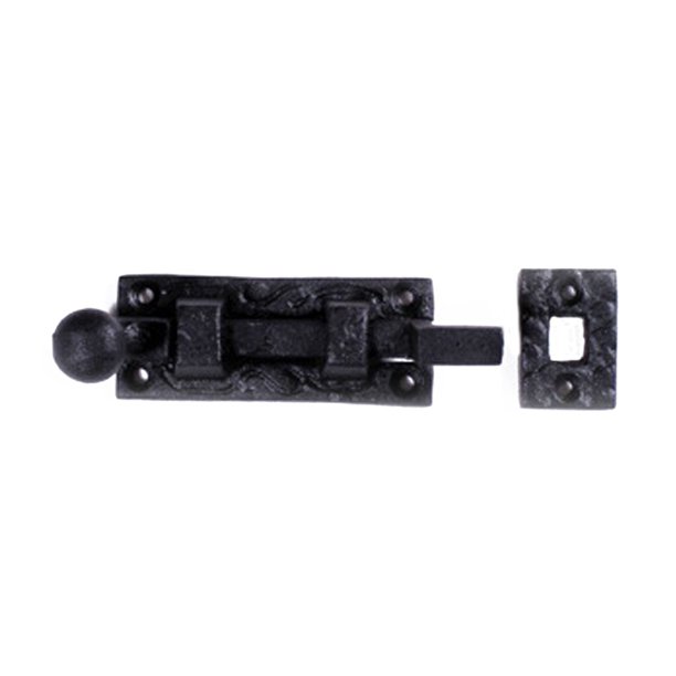 Renovators Supply Manufacturing Black Offset Slide Bolt Door Latch 4