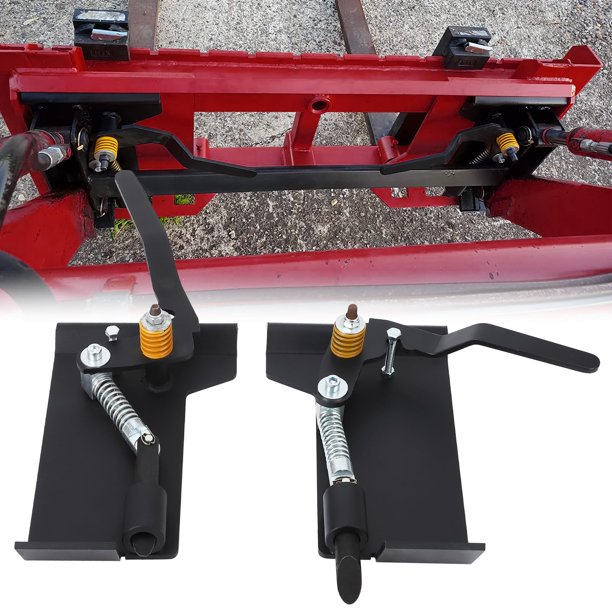 Yeshouse par de adaptadores de conversión de acoplamiento rápido para minicargadoras Bobtach, capacidad de 3500 lb, placa universal de acero para soldar, ideal para cucharones, arados y horquillas