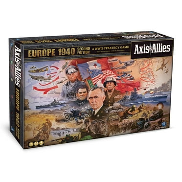 Axis & Allies: 1940 Europe Second Edition -WWII War Miniatures Strategy Board Game, Renegade, Age 12 , 2-5 Players, 6Hr
