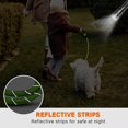 thumbnail image 4 of Correa de nailon para perros con asa acolchada y luz reflectante, correa resistente para mascotas, correa redonda reflectante para perros (Verde M), 4 of 5