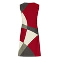 thumbnail image 4 of sovlvnd Womens Summer Dresses Geometric Printed Elegant Camisole Round Neck Dress Womens Tank Dresses Casual Summer Plus Size Summer Dresses, 4 of 5