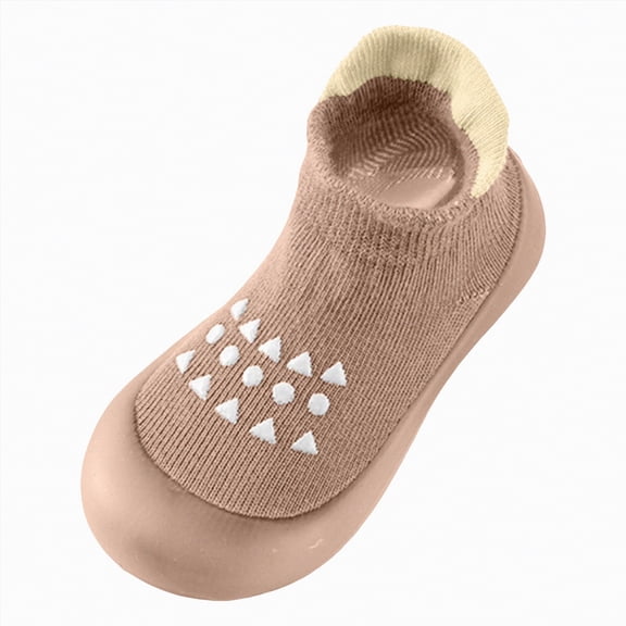 enyan Todd'ler Shoes Gir'l B'aby B'oys G'irls First Walking Shoes Infant Sneakers Crib Shoes Breathable Lightweight Slip On Shoes Coffee,Size 6
