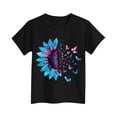 thumbnail image 4 of Spazoro Toddler Girls T-shirts, Graphic Casual Summer Crewneck Short Sleeve Tops Tee Black Size 9-10T, 4 of 4