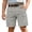Light Gray, variant on Aihuaihua Boys Cargo Shorts Size 14-16 Knee Length High Waist Bermuda Shorts Casual Wide Leg Preppy Summer Long Short Pants with Pockets