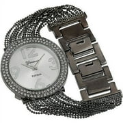 Brinley Co. Women's Rhinestone-Accented Multi-Strand Link Watch