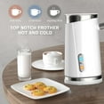 HadinEEon Milk Frother, 3in1 Electric Milk Frother and Steamer Hot