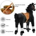 thumbnail image 3 of Wanan Ride on Horse for Big Kids, Horse Ride on Toy for 7 Years Old to Adult, (41.33'' Height) Riding Horse Rider Mechanical Walking Action, No Battery or Electricity, Max Load 187LBS, 3 of 8