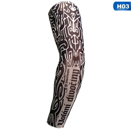 KABOER 1 PIECE Elastic Arm Sleeves Temporary 3D Tattoo Sleeve Body Arm Stockings Sleevelet Cool Body Art Arm Warmers Men