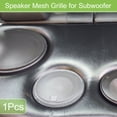 thumbnail image 2 of Unique Bargains 1 Pcs Universal 4.5 Inch Speaker Grills Mesh for Audio Subwoofer 118x124x9mm Grille without Frame White, 2 of 8