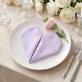 thumbnail image 3 of Unique Bargains 12Pcs  Washable Reusable Party Cloth Napkins Light Purple 17x17inch, 3 of 6