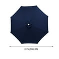 thumbnail image 2 of Kbndieu 8.8ft Beach Umbrella for Sand, Outdoor Portable Patio Umbrella Replacement Canopy for 6 Ribs on Clearance, 2 of 5