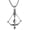 no gemstone no chain, variant on Men's Stainless Steel Vintage Bow and Arrow Necklace Archery Sagittarius