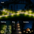 thumbnail image 5 of Solar Ground Lights, 4 Pack 17 LED Solar Garden Lights Outdoor Waterproof Solar Deck Light for Pathway, Landscape, Patio, Yard, Step, Lawn, Walkway, 5 of 7