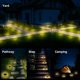 thumbnail image 5 of Luces solares de suelo, paquete de 4, 17 luces LED solares para jardín, luces solares impermeables para exteriores para caminos, paisajes, patios, escalones, césped, pasarelas Namotu WMZY-1173, 5 of 7