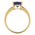 thumbnail image 4 of Solitaire Engagement Ring for Women - 2.5ct Simulated Blue Sapphire in 18K Yellow Gold Promise Ring, 4 of 6