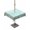 Teal Green White, variant on Outdoor Tablecloths with Umbrella Hole & Zipper, Beach Coastal Round Tablecloths 60 Inch, Summer Coral Starfish Nautical Ocean Vintage Waterproof Table Cloth, Patio/Pool/Picnic Table Covers