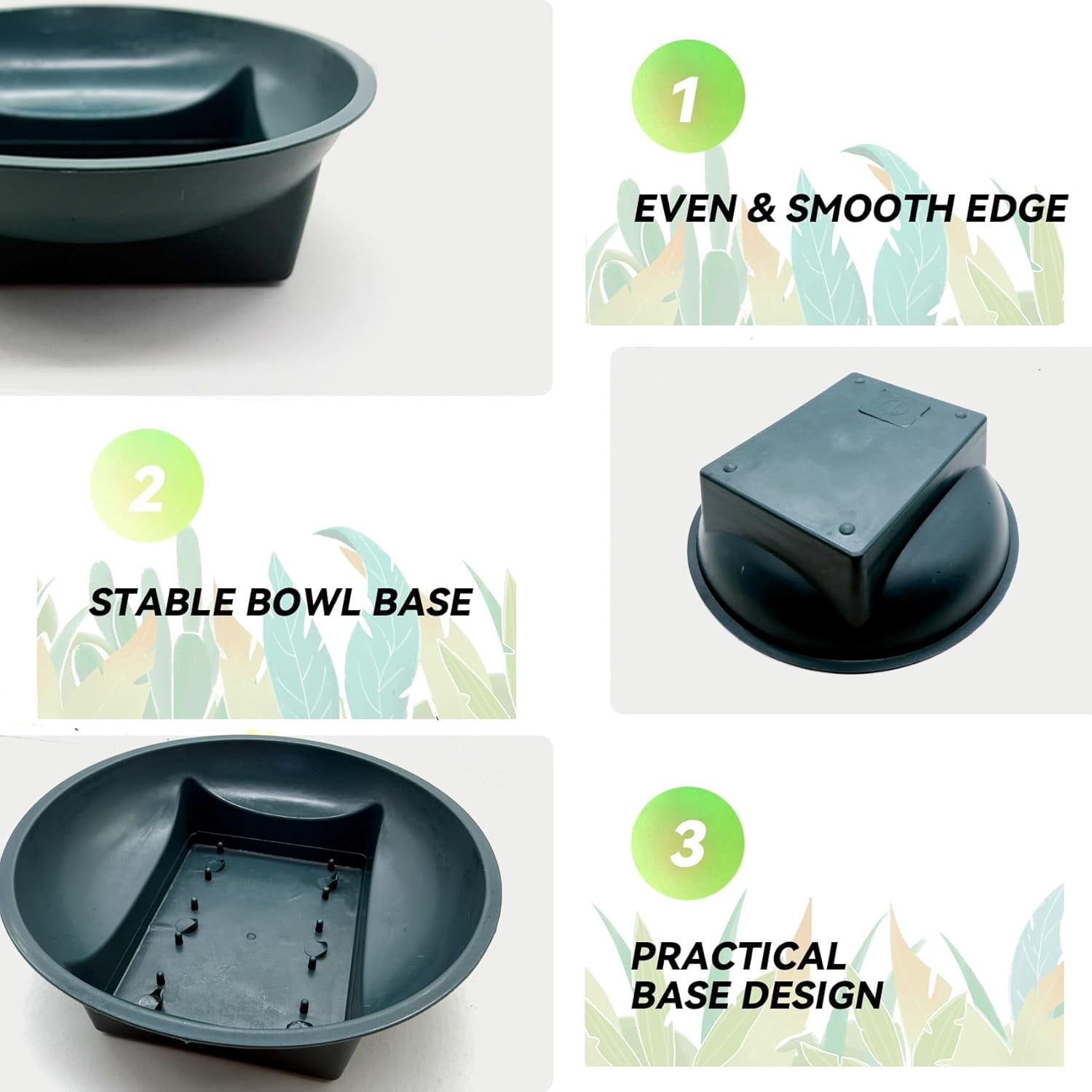 24 Pcs Floral Supplies Green Bowls for Flower Arrangements, Floral Arrangements Bowls, Florist Decorative Bowls for Holiday Wedding Fresh Flower Decoration Supplies