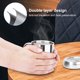 thumbnail image 3 of Tazas irrompibles de doble pared de acero inoxidable de 13,5 oz/400 ml con tapa y asas para café de camping (2 piezas), 3 of 5