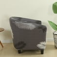 thumbnail image 4 of Skksst Stretch Tub Chair Slipcover Club Armchair Barrel Sofa Couch Cover Furniture Protector, 4 of 7