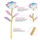 thumbnail image 3 of Colorido Rosa Chapado En Oro Rosa Luminosa Rosa Flores Secas Artificiales Para El Regalo Del Día De San Valentín Día De Acción De Gracias 24K Minnieouse HA014256-00, 3 of 5