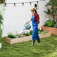 thumbnail image 4 of Gymax Jardinière Surélevée en Bois avec 2 Bacs à Plantes, 7 Compartiments, 4 of 10
