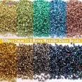 thumbnail image 2 of Charms 800pcs 1.6mm Metalizado Miyuki Delica Cuentas De Vidrio Sueltas Espaciadas Para Costura Fabricación De Joyas DIY Encantos Pulseras, 2 of 4