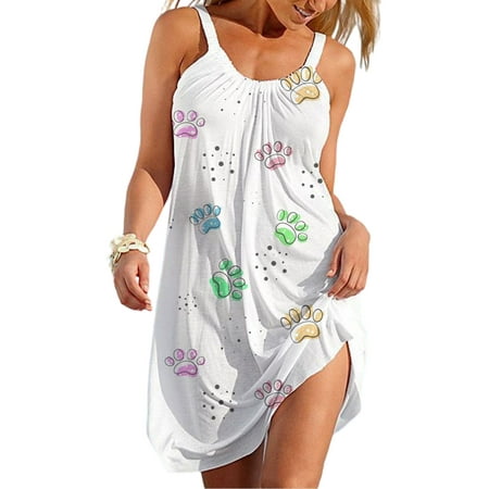 

Women s Casual Nightshirt Nightgown Sleeveless Short Dress Boho Tank Dress Sleepwear