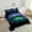 Purple Green, variant on Gaming Queen Comforter Set - Gamer Comforter Queen Size Bedding Set, Red Blue Lightning Design Gamer Room Decor