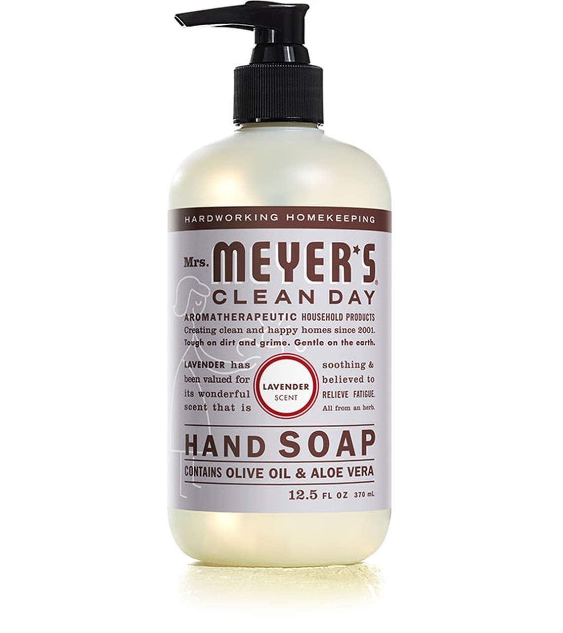 Mrs. Meyer's Liquid Hand Soap New Everyday 6 Scent Variety Pack, 1 Rainwater, 1 Oat Blossom, 1 Plumberry, 1 basil, 1 lavender, 1 Lemon Verbena , 6 CT