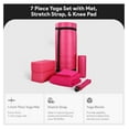 thumbnail image 3 of Yoga Mat Set 7 Piece – Extra Thick 1 Inch Mat with Blocks, Strap, Towels & Knee Pad – Non Slip Workout Mat for Home, Gym & Studio – Pilates, Stretching & Fitness, 3 of 7