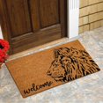 thumbnail image 2 of 16x24 Inch All-Season Waterproof Front Door Mat Coir Doormats Door Mats Outdoor Entrance Funny Spring Rugs for Home Non-Slip Durable Outdoor and Indoor Welcome Mats for Entryway, Porch, Lion Carpet, 2 of 9