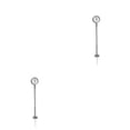 thumbnail image 1 of Justharion Platform Clock Lamps DIY Material Miniature Lamppost Station Building Layout Post Street Lights Home Decorations Toys Type7 2Set, 1 of 6