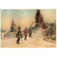thumbnail image 2 of Warwick Goble 24x18 Gold Ornate Framed and Double Matted Museum Art Print Titled - The Two Courtiers Presenting Cienzo to the King (1911), 2 of 4