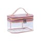 thumbnail image 1 of Neceser grande transparente: doble capa, material de PVC, transparente/portátil, para organizar artículos de aseo y cosméticos de viaje, 1 of 1