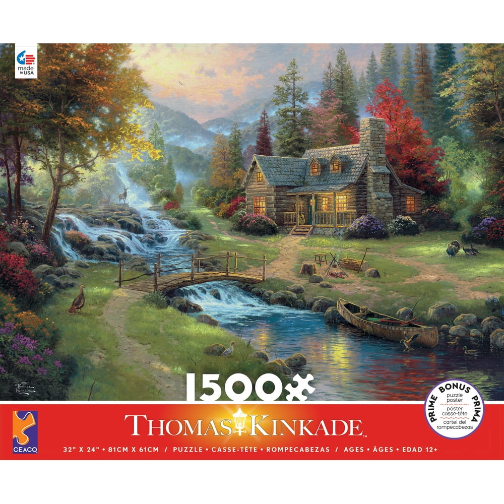 Ceaco 1500PC Assortment Thomas Kinkade Mountain Paradise 1500