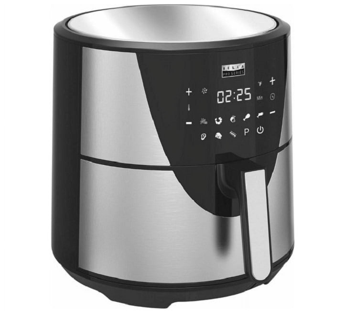 Bella - 8qt Digital Air Fryer - Stainless Steel