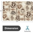 thumbnail image 4 of Coffee Mat Coffee Cup Drying Mat for Kitchen Counter Large Coffee Maker Mat Hide Stain Absorbent Rubber Backed Dish Drying Mats for Countertops Coffee Bar Accessories 24x16 Inch, 4 of 6