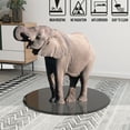 thumbnail image 2 of 38.6" Tempered Glass Table Top - Round, 1/2" Thick, Black, Beveled & Polished Edge, With Resistance To Wear, Heat, Corrosion And Impact, Facilitates Daily Cleaning Convenience, For Office, Lobby,, 2 of 6
