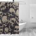 thumbnail image 2 of GZHJMY Skull Shower Curtain Waterproof Fabric Bath Curtain with Hooks for Bathtub Bathroom Decor, 60 x 72 Inch, 2 of 6