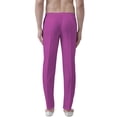 thumbnail image 3 of eloria Men's Premium Comfort Straight Fit Flat Front Dress Pant Pyjamas, Color: Dark Pink, Size : 32, 3 of 6