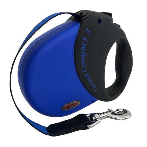 Correa retráctil para perro con cinta de 5 metros color azul Flexi Flexi Comfort Compact 3