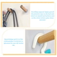 thumbnail image 6 of HOOWIFFY 6-Pack Heavy Duty Large Utility Wall Hooks with Natural Wood Finish for Home Organization and Coat Hanging, 6 of 7