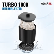 AQUAEL Turbo 1000 Internal Aquarium Filter, 265 GPH, for Aquariums 30 to 65 Gallons, with Sponge, Ceramic Media, Aeration Tube and Adjustable Flow