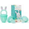 thumbnail image 1 of Vesta Baby Soft Silicone Fruit Food Feeder & Teether - 2 Sizes Set - Easter Bunny, 1 of 10
