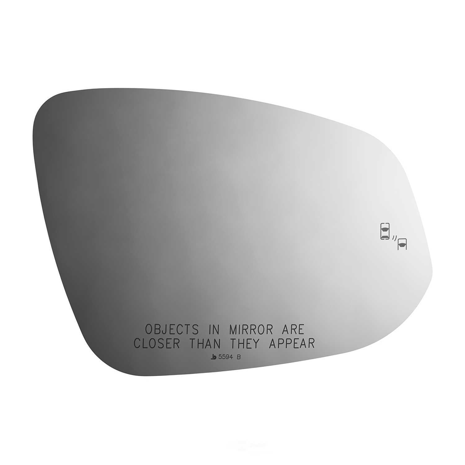 Burco Side View Mirror Replacement Glass - Clear Glass - 5594B