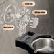thumbnail image 5 of Cenicero con Ventosa para Pared, Cenicero de Baño, Cenicero de Acero Inoxidable, Adornos Decorativos para Baño, Tendencia Personalizada, para Uso En El Baño Masculino., 5 of 6